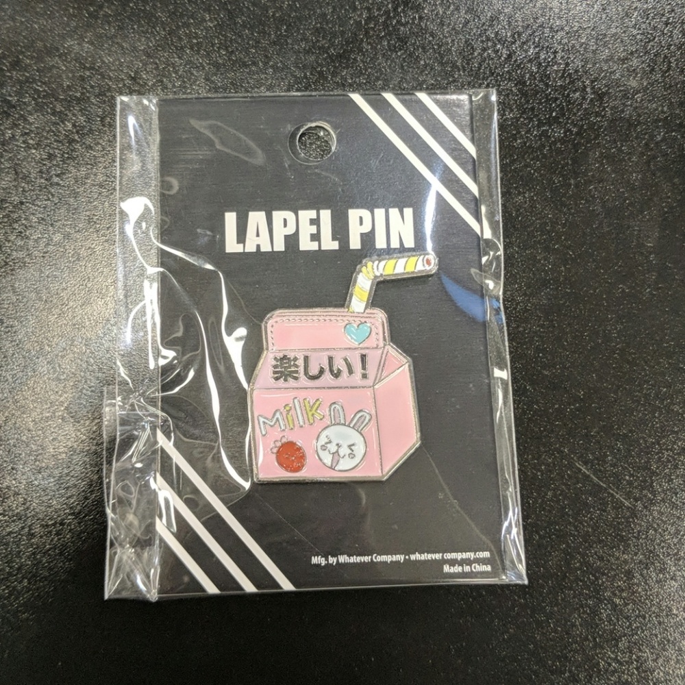 Kawaii milk pin